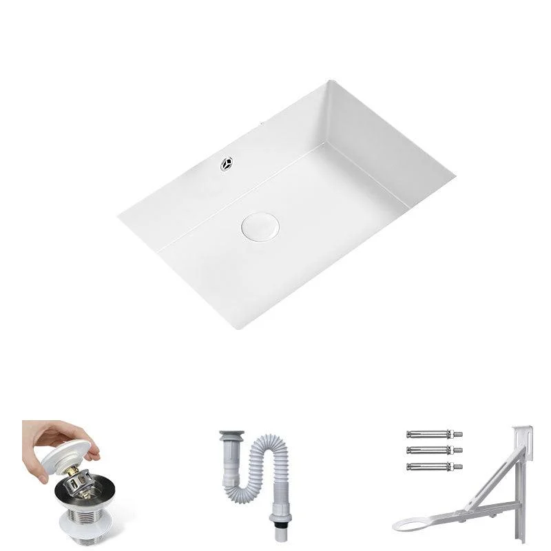 Modern Undermount Bathroom Sink Porcelain with Tap Wash Stand -Bathlova