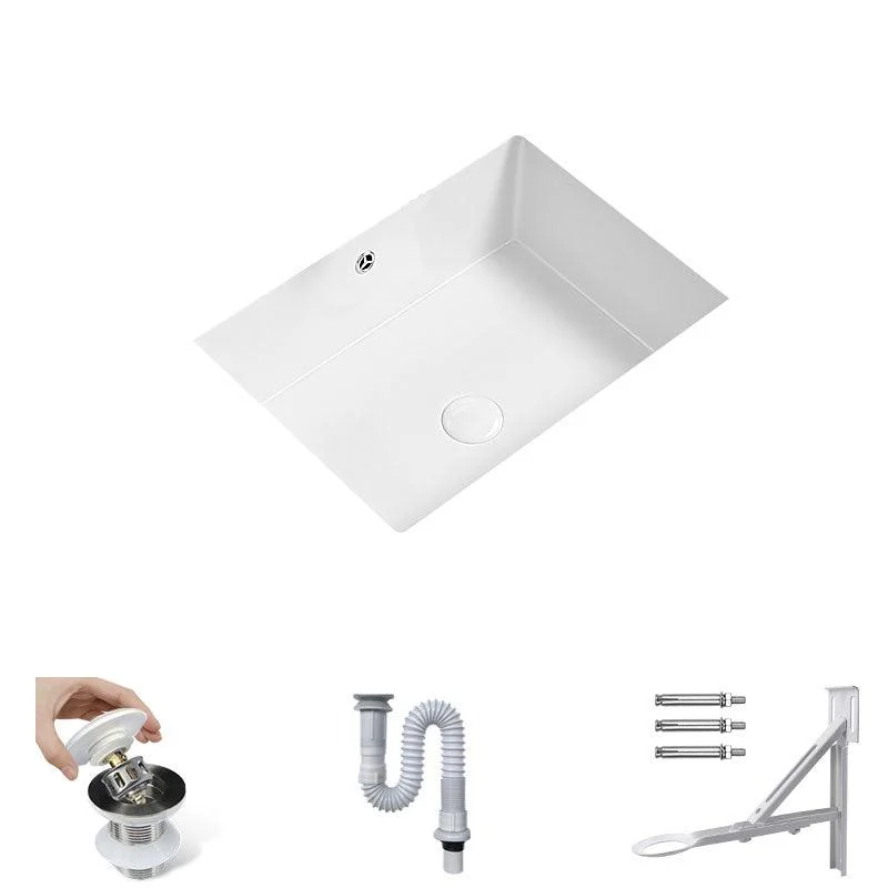 Modern Undermount Bathroom Sink Porcelain with Tap Wash Stand -Bathlova