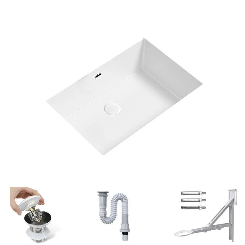 Modern Undermount Bathroom Sink Porcelain with Tap Wash Stand -Bathlova