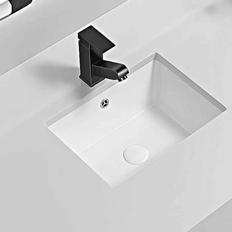 Modern Undermount Bathroom Sink Porcelain with Tap Wash Stand -Bathlova