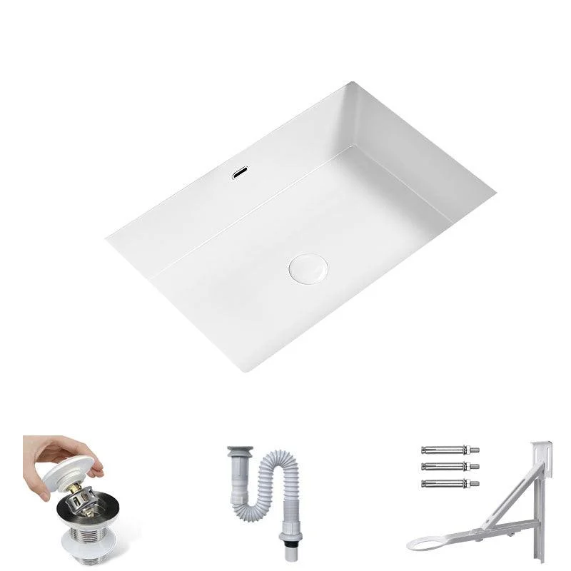 Modern Undermount Bathroom Sink Porcelain with Tap Wash Stand -Bathlova