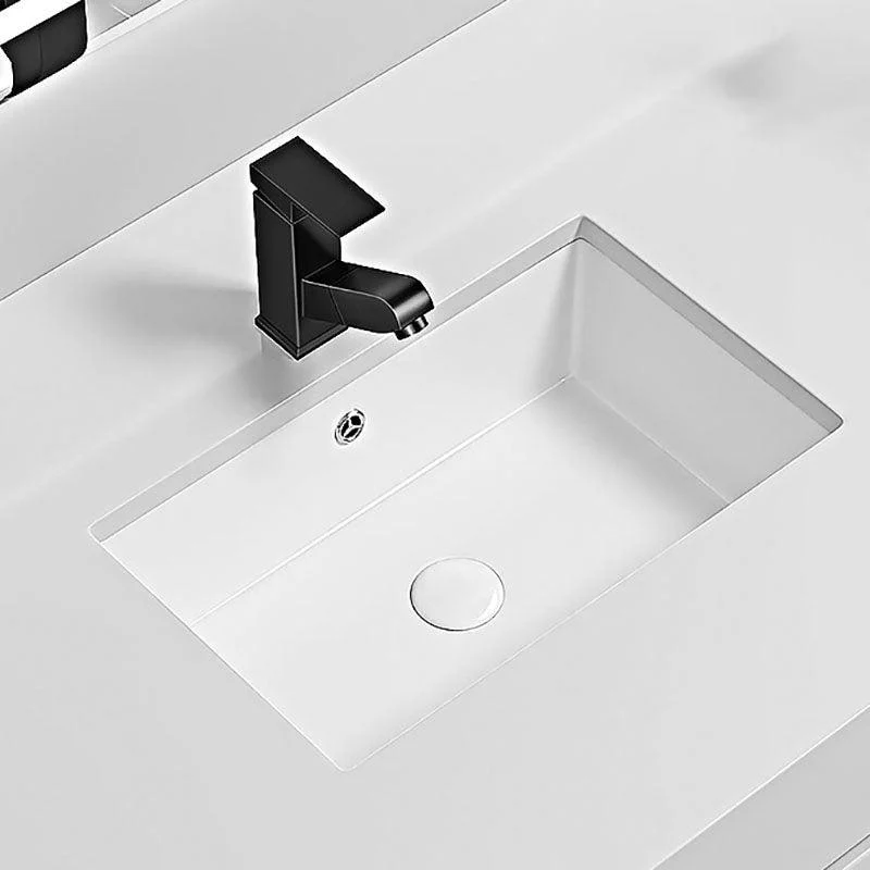 Modern Undermount Bathroom Sink Porcelain with Tap Wash Stand -Bathlova