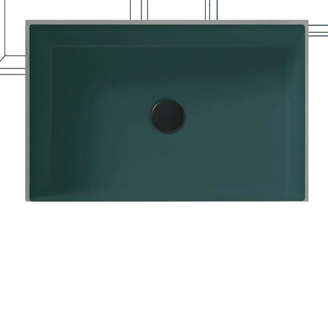 Modern Undermount Bathroom Sink Rectangular Undermount Bathroom Sink with Overflow -Bathlova