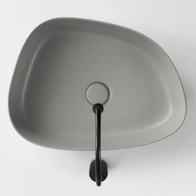 Modern Vessel Bathroom Sink Porcelain Specialty Shut-Off Valve Included Basin Sink -Bathlova