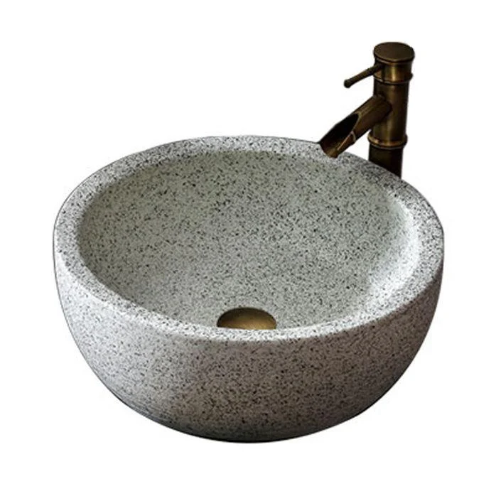 Modern Vessel Bathroom Sink Porcelain Vessel Lavatory Sink with Tap -Bathlova