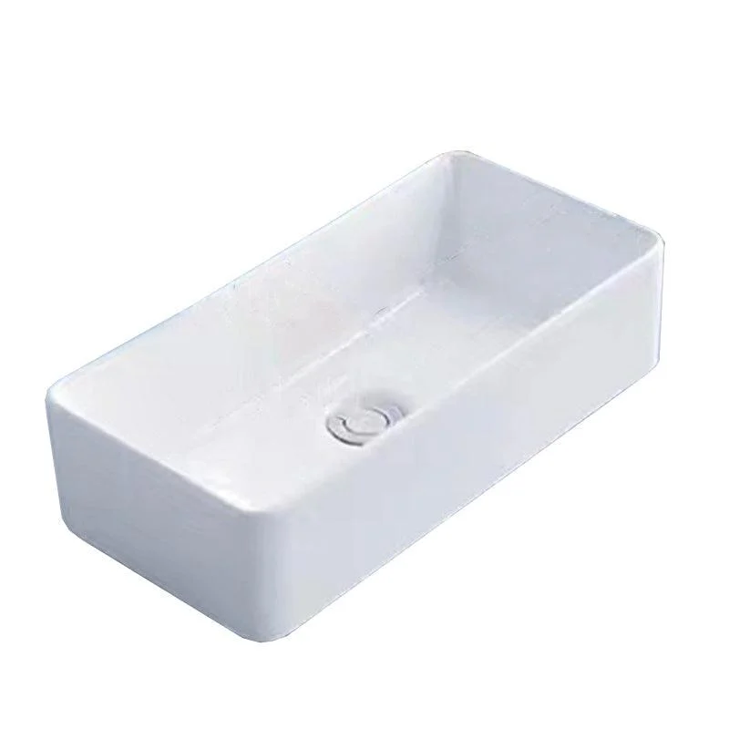 Modern Vessel Bathroom Sink Porcelain White Wash Stand for Bathroom -Bathlova