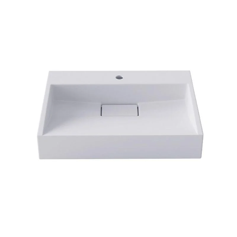 Modern Vessel Bathroom Sink Rectangular Single Tap Hole Wash Stand(not Included Tap) -Bathlova