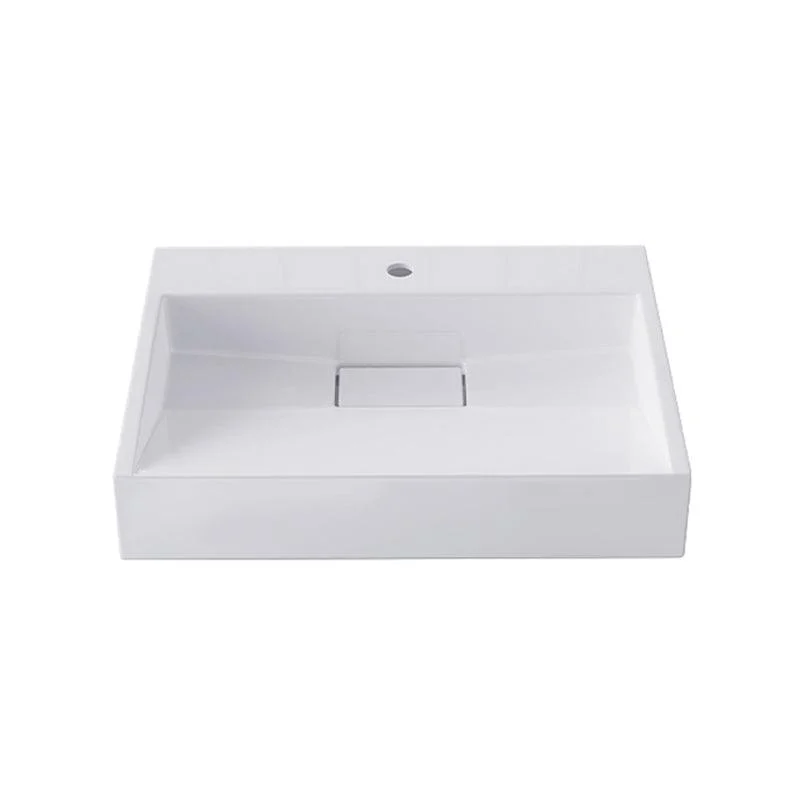 Modern Vessel Bathroom Sink Rectangular Single Tap Hole Wash Stand(not Included Tap) -Bathlova