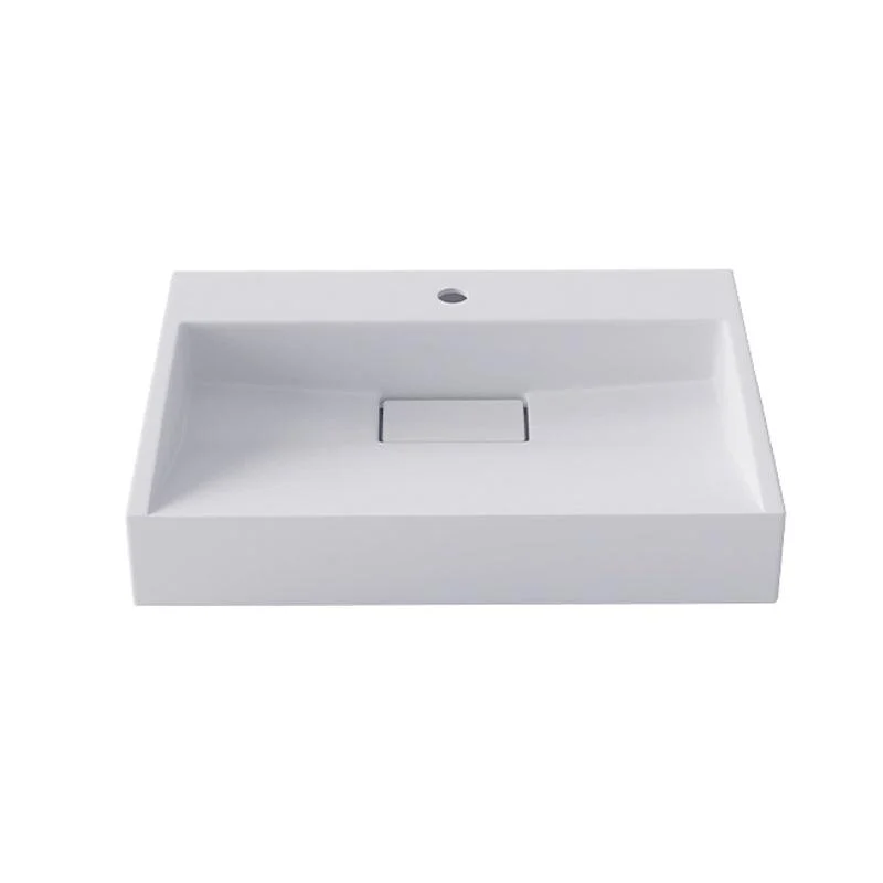 Modern Vessel Bathroom Sink Rectangular Single Tap Hole Wash Stand(not Included Tap) -Bathlova