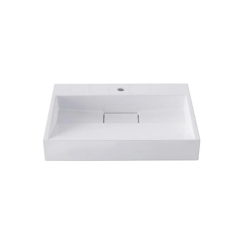 Modern Vessel Bathroom Sink Rectangular Single Tap Hole Wash Stand(not Included Tap) -Bathlova