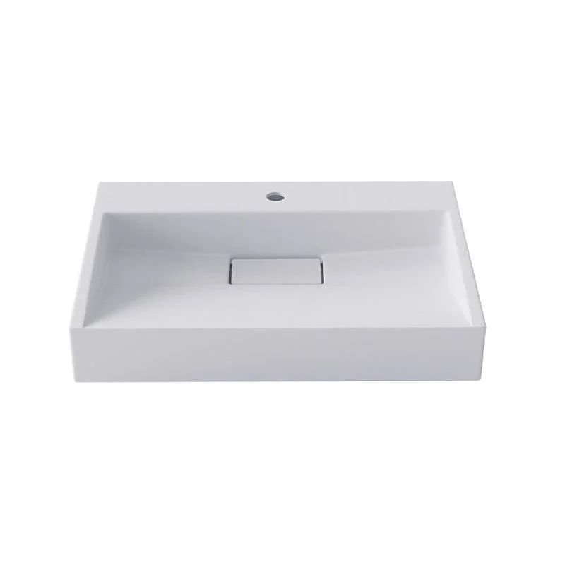 Modern Vessel Bathroom Sink Rectangular Single Tap Hole Wash Stand(not Included Tap) -Bathlova