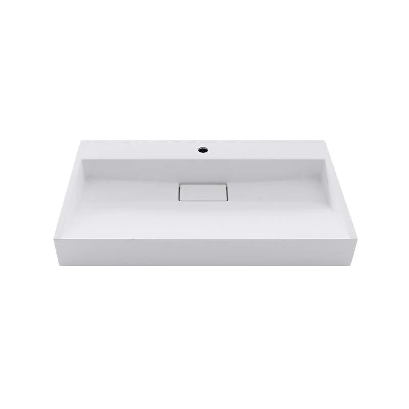 Modern Vessel Bathroom Sink Rectangular Single Tap Hole Wash Stand(not Included Tap) -Bathlova