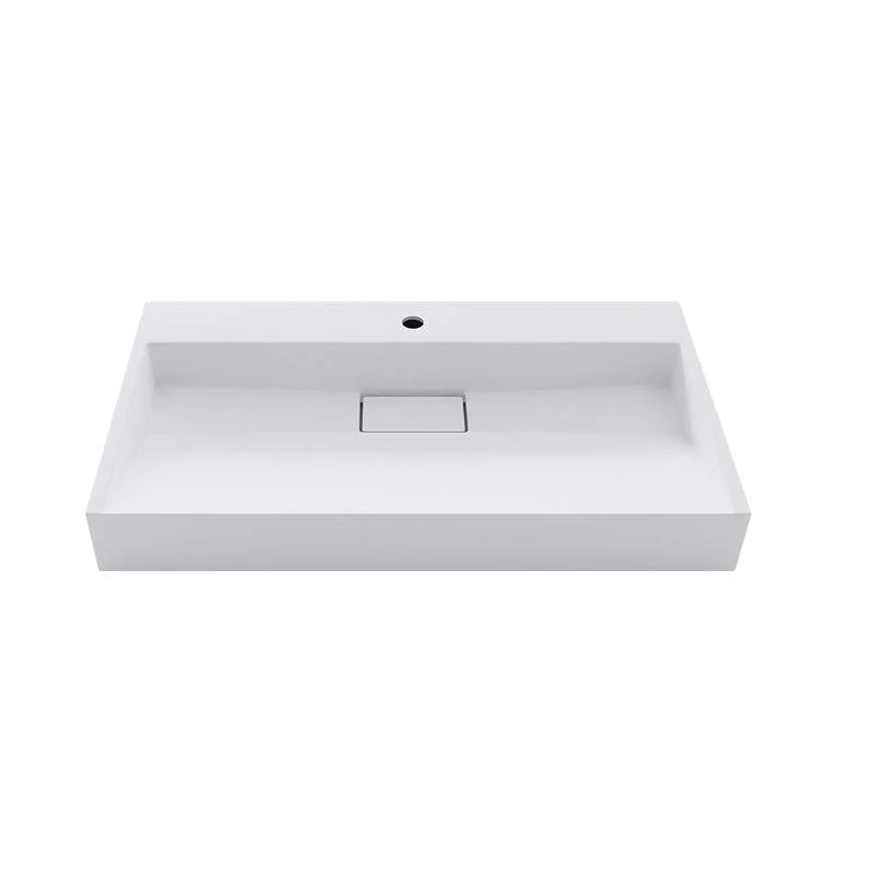 Modern Vessel Bathroom Sink Rectangular Single Tap Hole Wash Stand(not Included Tap) -Bathlova