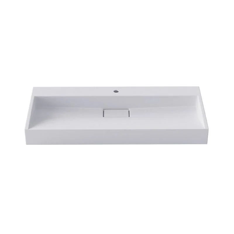 Modern Vessel Bathroom Sink Rectangular Single Tap Hole Wash Stand(not Included Tap) -Bathlova