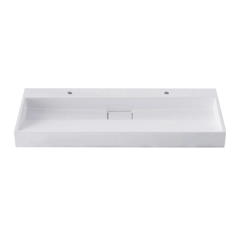 Modern Vessel Bathroom Sink Rectangular Single Tap Hole Wash Stand(not Included Tap) -Bathlova