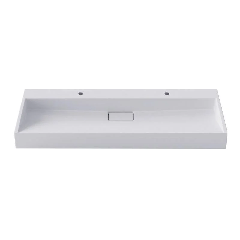 Modern Vessel Bathroom Sink Rectangular Single Tap Hole Wash Stand(not Included Tap) -Bathlova