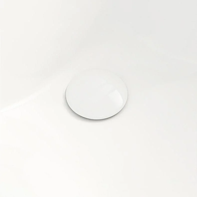 Modern Vessel Bathroom Sink Round Porcelain with Overflow Vessel Lavatory Sink -Bathlova