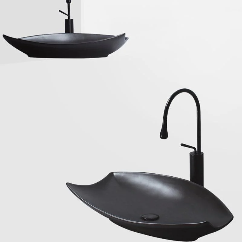 Modern Vessel Bathroom Sink Specialty with Basin Vessel Sink(Not Included Tap) -Bathlova