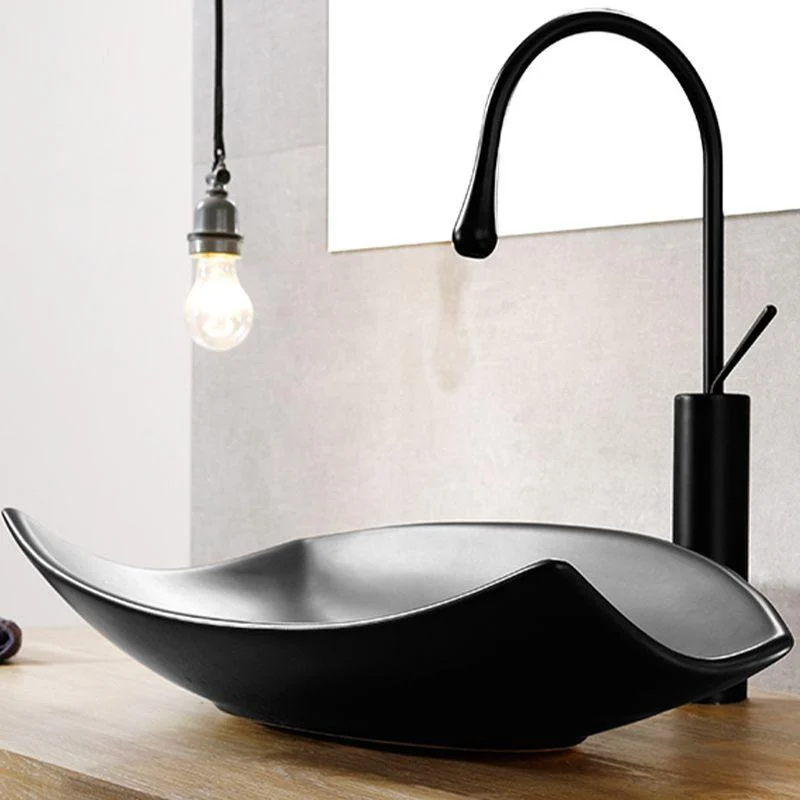 Modern Vessel Bathroom Sink Specialty with Basin Vessel Sink(Not Included Tap) -Bathlova