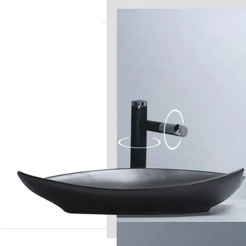 Modern Vessel Bathroom Sink Specialty with Basin Vessel Sink(Not Included Tap) -Bathlova