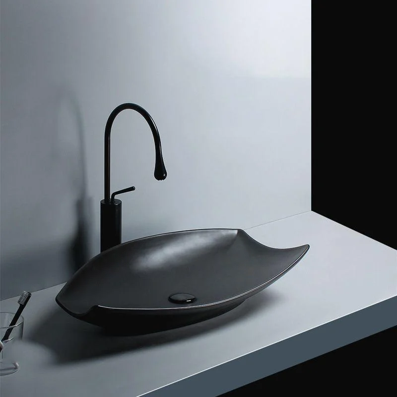 Modern Vessel Bathroom Sink Specialty with Basin Vessel Sink(Not Included Tap) -Bathlova