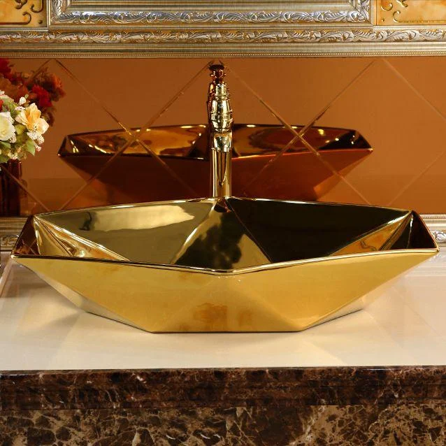 Modern Vessel Lavatory Sink Metal Specialty with Tap Basin Sink -Bathlova