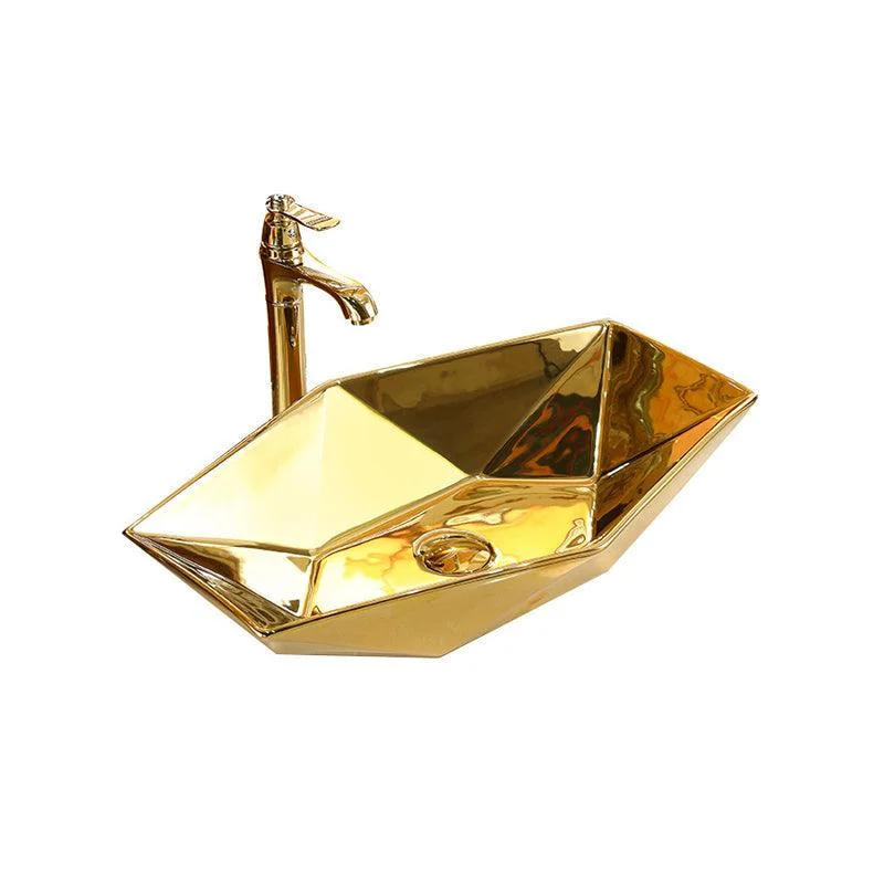 Modern Vessel Lavatory Sink Metal Specialty with Tap Basin Sink -Bathlova