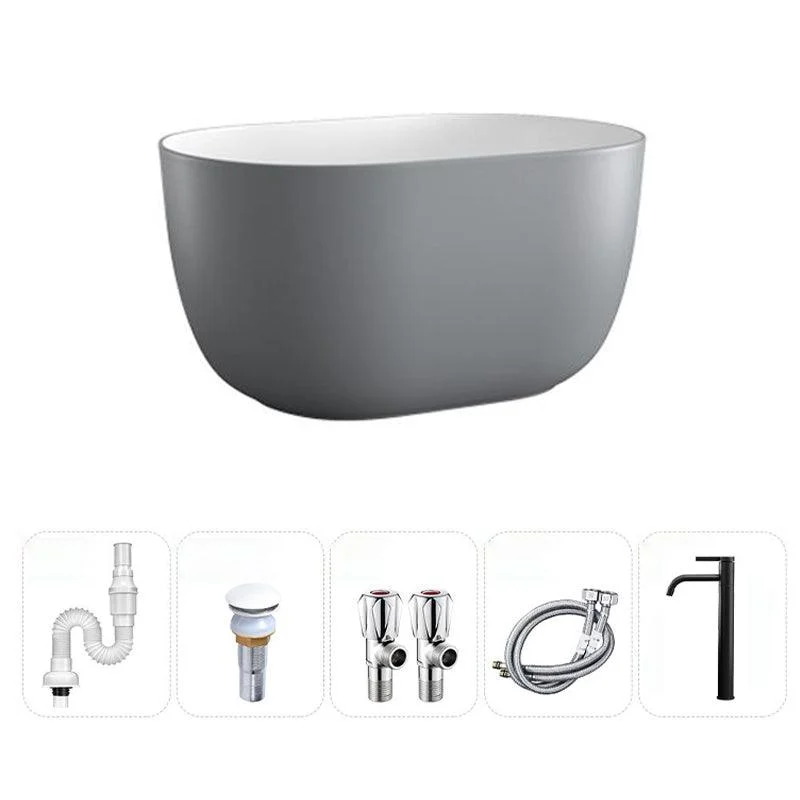 Modern Vessel Lavatory Sink Oval Porcelain with Pop-Up Drain Vessel Sink -Bathlova