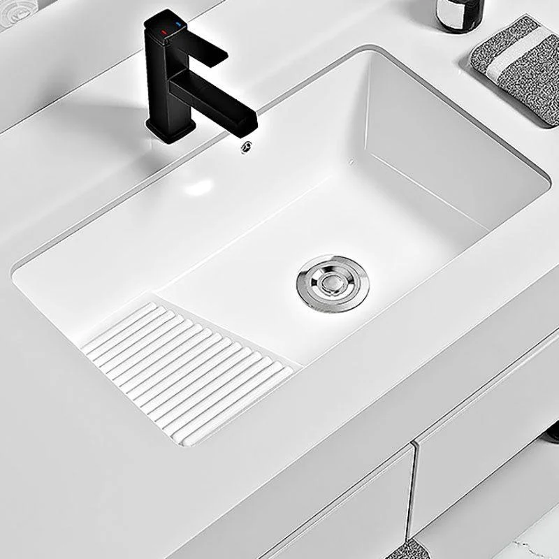 Modern Vessel Lavatory Sink Porcelain with Tap Bathroom Sink -Bathlova