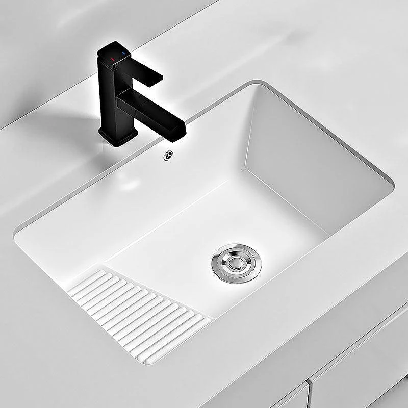 Modern Vessel Lavatory Sink Porcelain with Tap Bathroom Sink -Bathlova