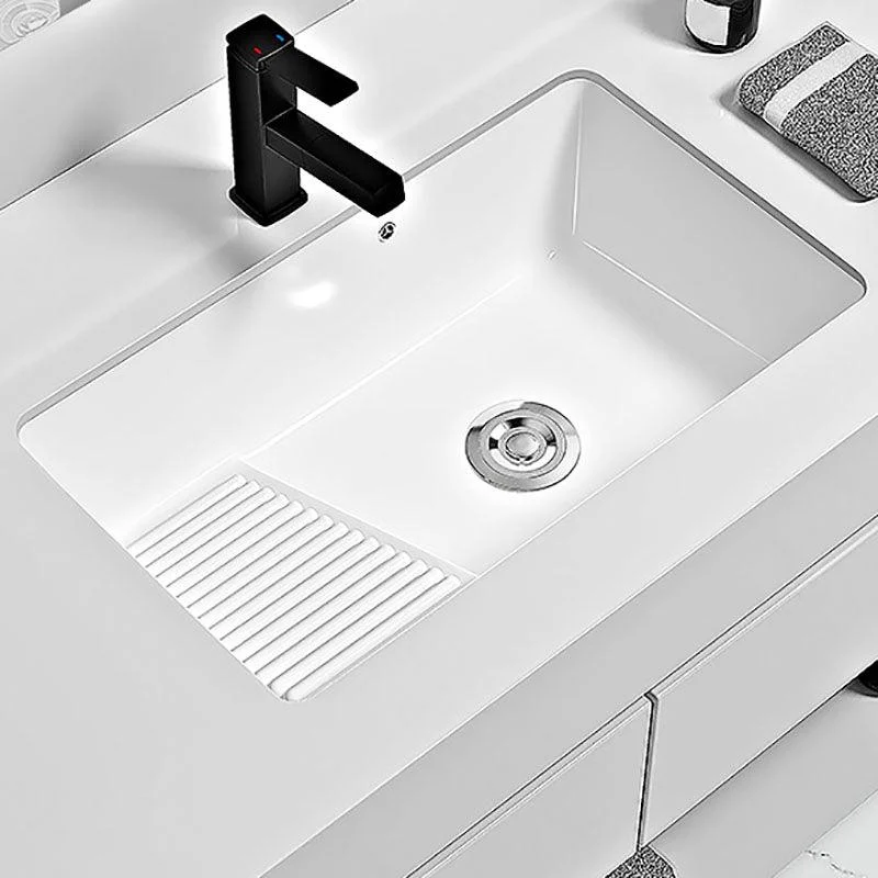 Modern Vessel Lavatory Sink Porcelain with Tap Bathroom Sink -Bathlova