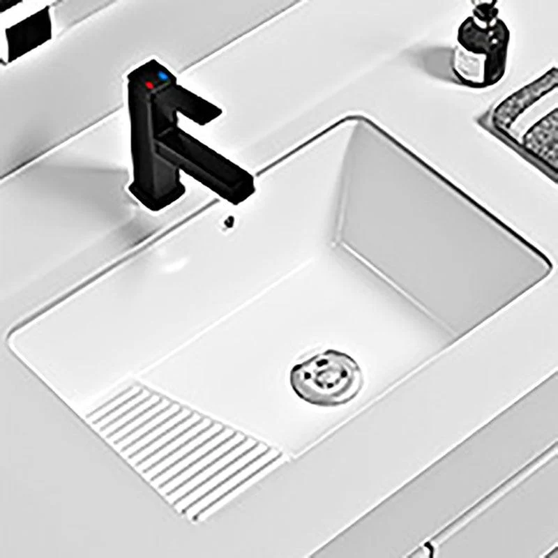 Modern Vessel Lavatory Sink Porcelain with Tap Bathroom Sink -Bathlova