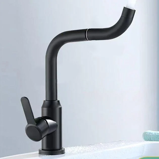 Modern Vessel Sink Bathroom Tap Brass Lever Swivel Spout Vessel Tap -Bathlova