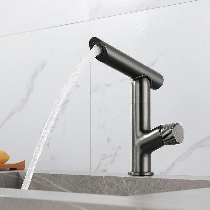 Modern Vessel Sink Bathroom Tap Metal Knob Handle Vessel Tap -Bathlova