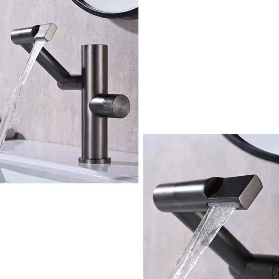 Modern Vessel Sink Tap Copper 1-Handle Low Arc Vessel Tap for Bathroom -Bathlova