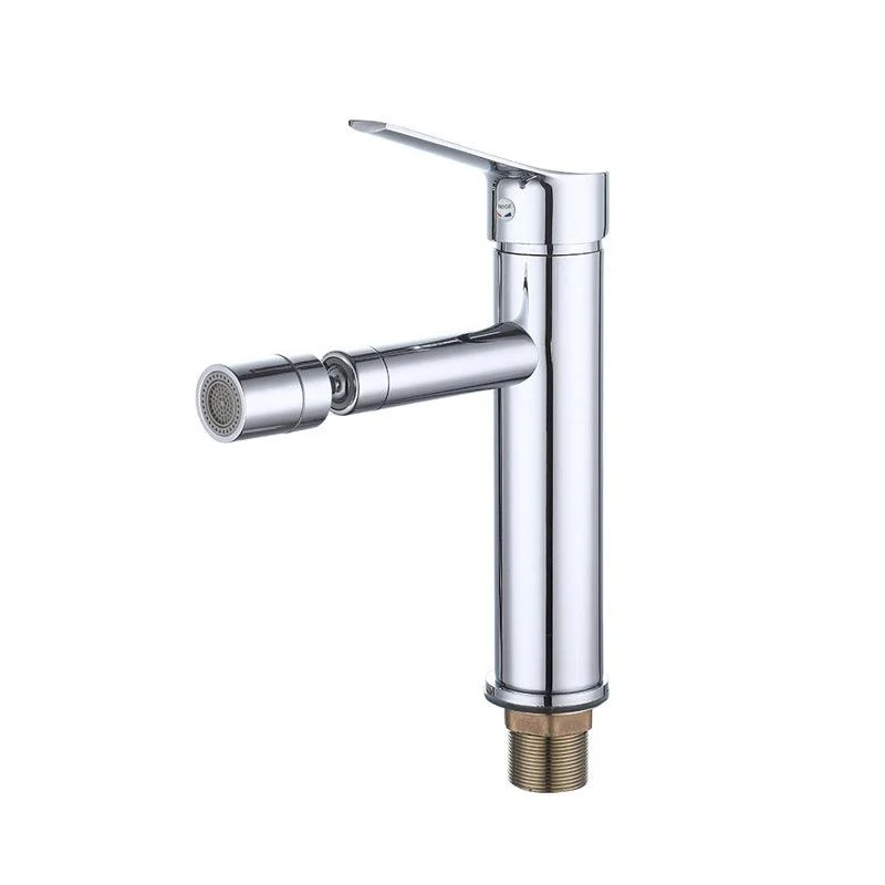 Modern Vessel Sink Tap Copper Lever Handle Low Arc Retractable Vessel Tap -Bathlova