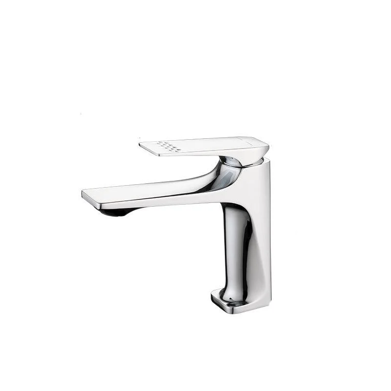 Modern Vessel Sink Tap Copper Lever Handle Low Arc Vessel Tap for Bathroom -Bathlova