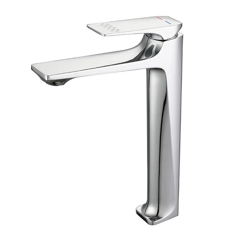 Modern Vessel Sink Tap Copper Lever Handle Low Arc Vessel Tap for Bathroom -Bathlova