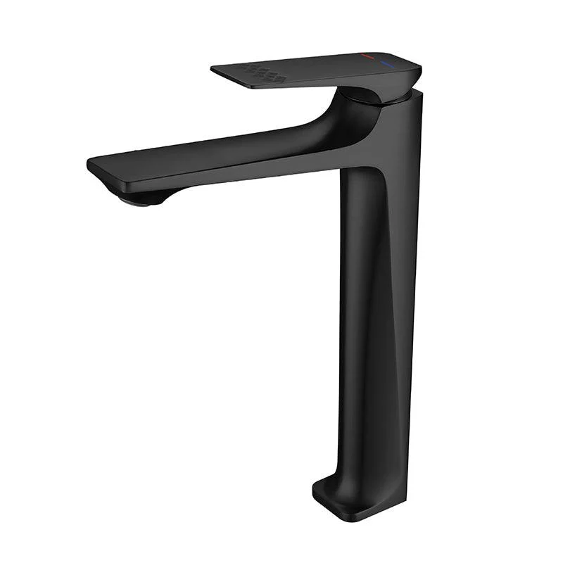 Modern Vessel Sink Tap Copper Lever Handle Low Arc Vessel Tap for Bathroom -Bathlova