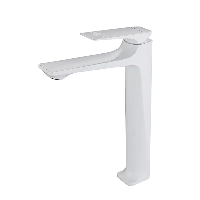 Modern Vessel Sink Tap Copper Lever Handle Low Arc Vessel Tap for Bathroom -Bathlova