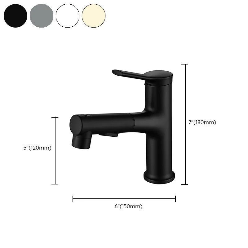 Modern Vessel Sink Tap Copper Single Handle Low Arc Vessel Tap for Bathroom -Bathlova