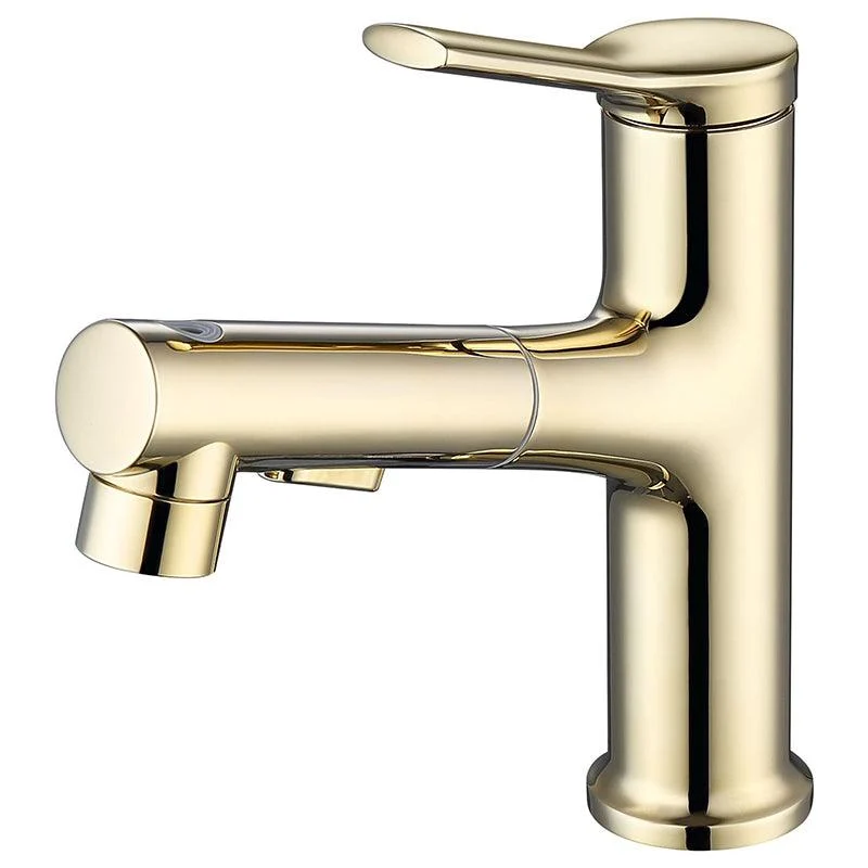 Modern Vessel Sink Tap Copper Single Handle Low Arc Vessel Tap for Bathroom -Bathlova