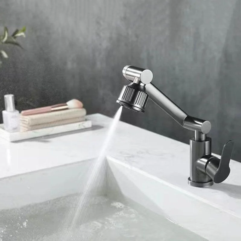 Modern Vessel Sink Tap Stainless Steel Lever Handle Low Arc Vessel Tap -Bathlova