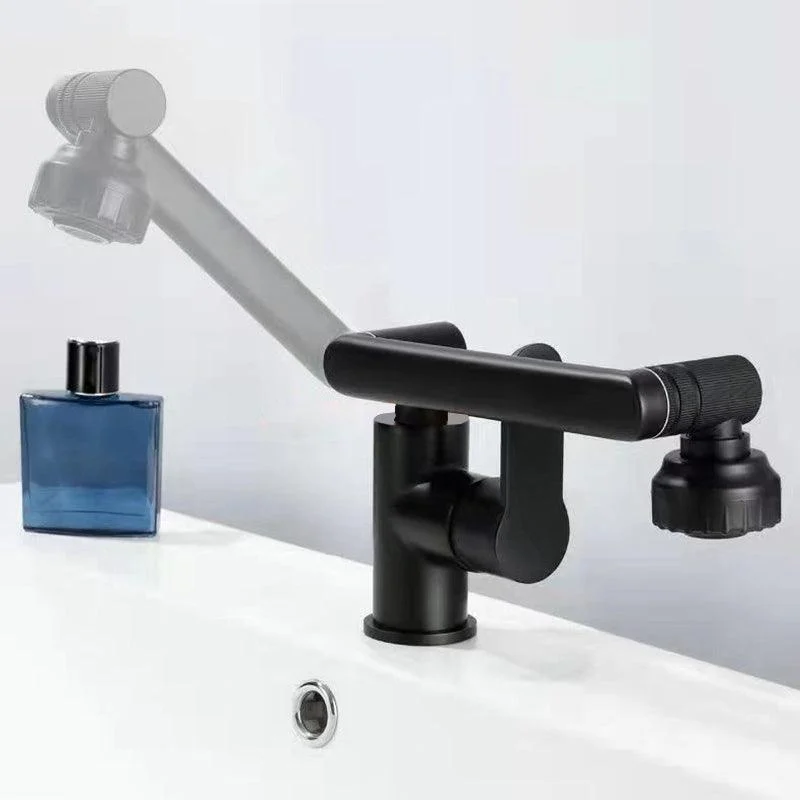 Modern Vessel Sink Tap Stainless Steel Lever Handles Swivel Spout Vessel Tap -Bathlova