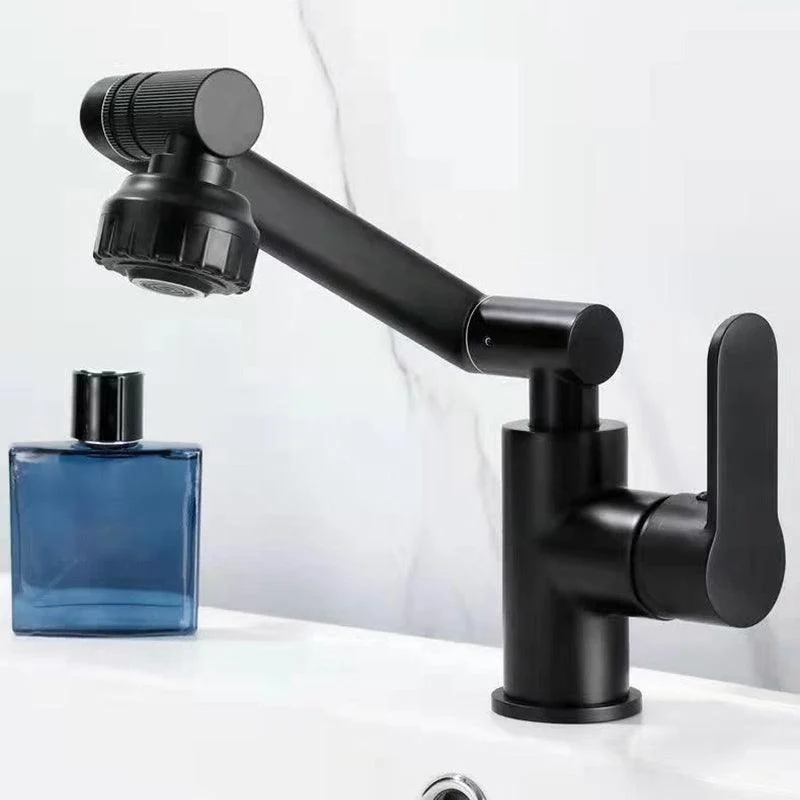 Modern Vessel Sink Tap Stainless Steel Lever Handles Swivel Spout Vessel Tap -Bathlova