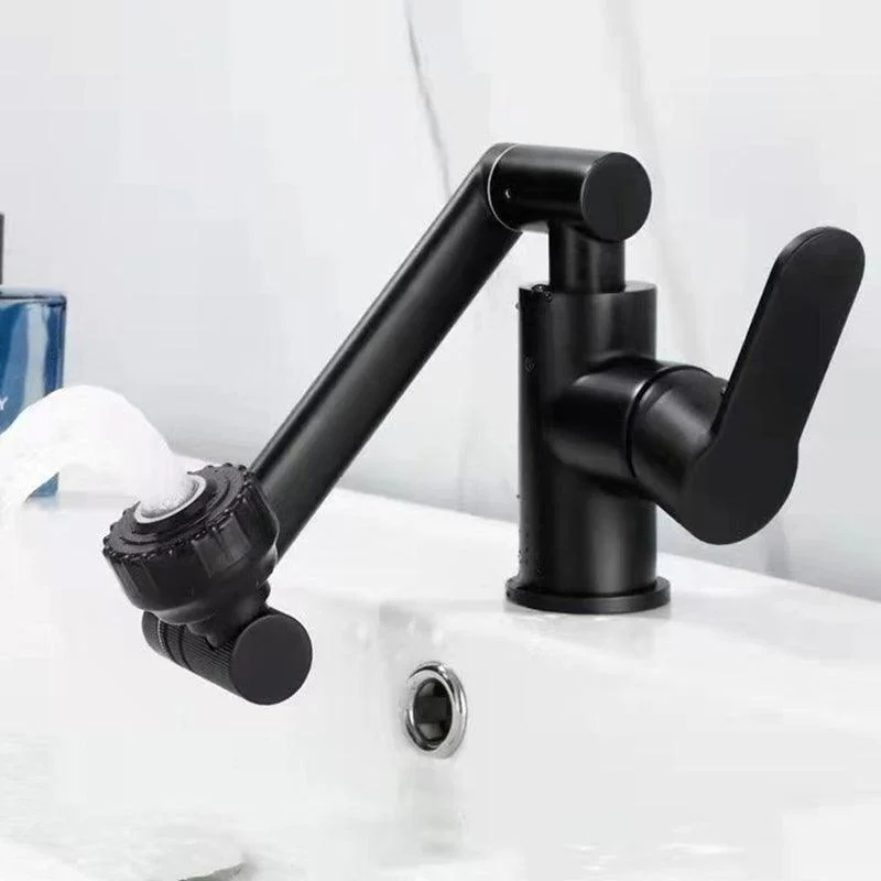 Modern Vessel Sink Tap Stainless Steel Lever Handles Swivel Spout Vessel Tap -Bathlova