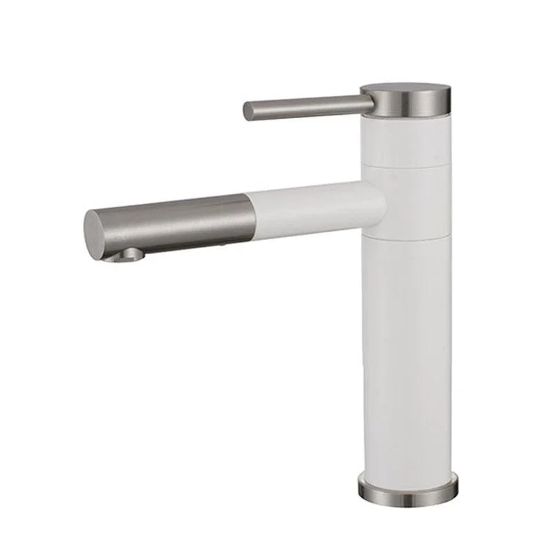 Modern Vessel Sink Tap Stainless Steel Single Handle Low Arc Retractable Vessel Tap -Bathlova