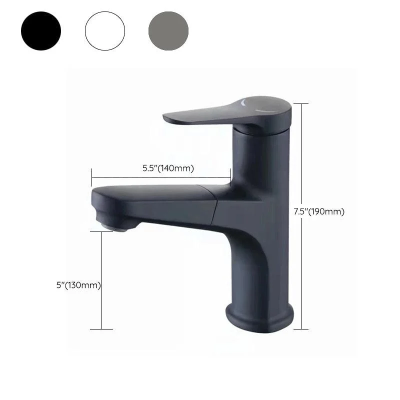 Modern Vessel Tap Brass Lever Handle Swivel Spout Bathroom Vessel Tap -Bathlova