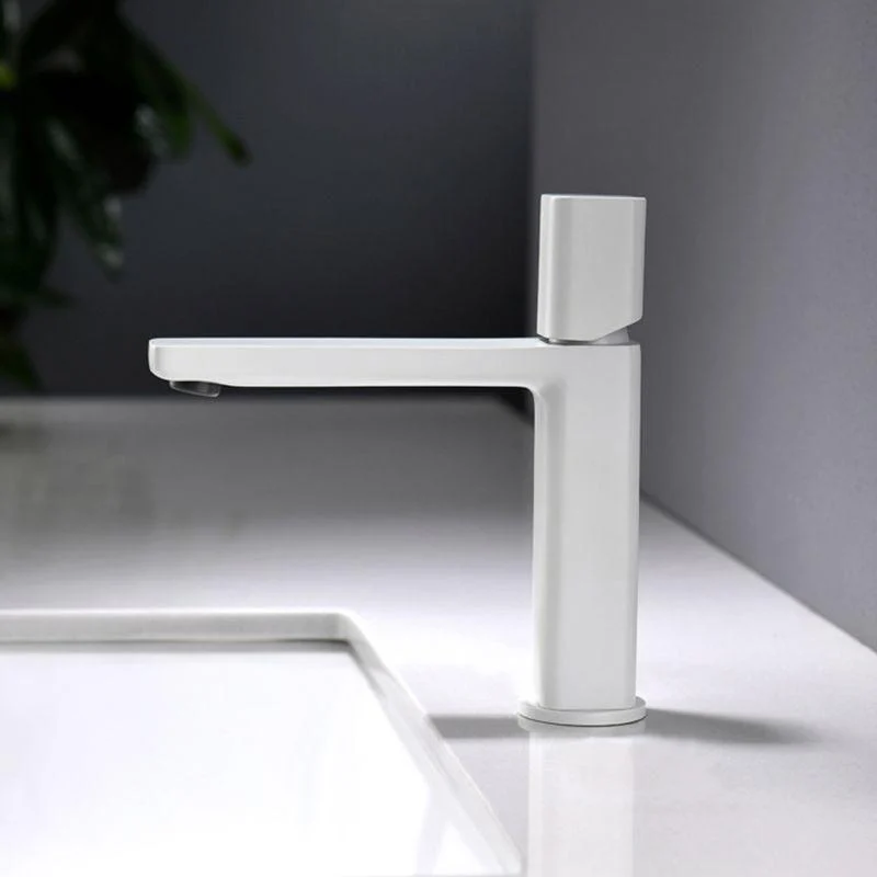 Modern Vessel Tap Brass Lever Handles Low Arc Bathroom Sink Tap -Bathlova