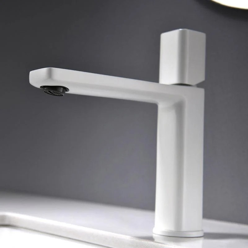 Modern Vessel Tap Brass Lever Handles Low Arc Bathroom Sink Tap -Bathlova